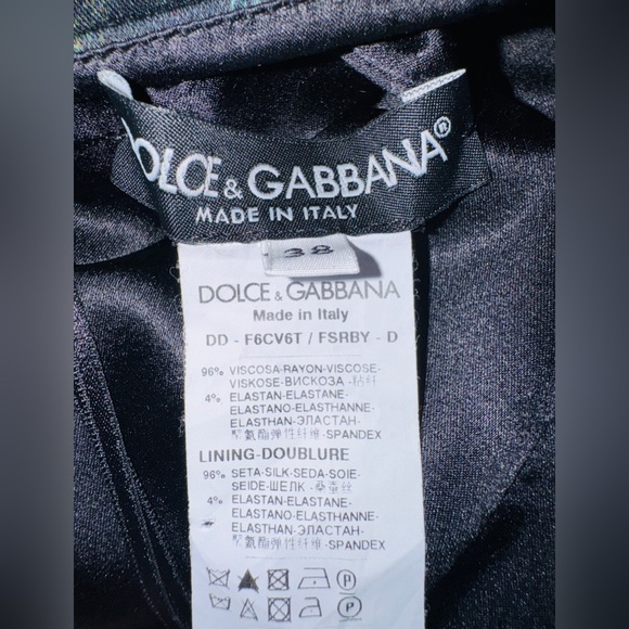 Fall 2012 🌹 Dolce & Gabbana Baroque Art Black Floral Sheath Dress Size IT38 XS - Picture 13 of 13